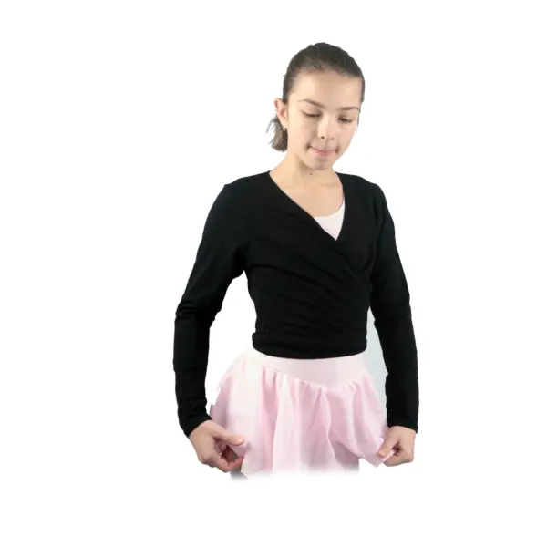 Capezio cross over top, top do rozgrzewki dla dziewczynek