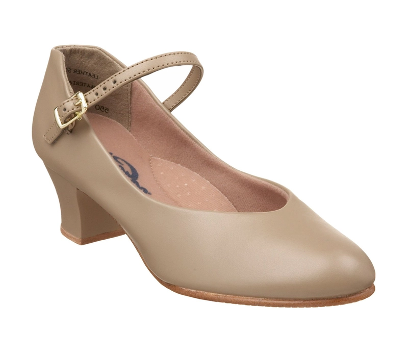 Capezio Jr Footlight, buty do tańca Chrakterowego - Hnedá caramel Capezio