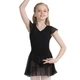 Capezio flutter sleeve dress, trykot ze spódnicą