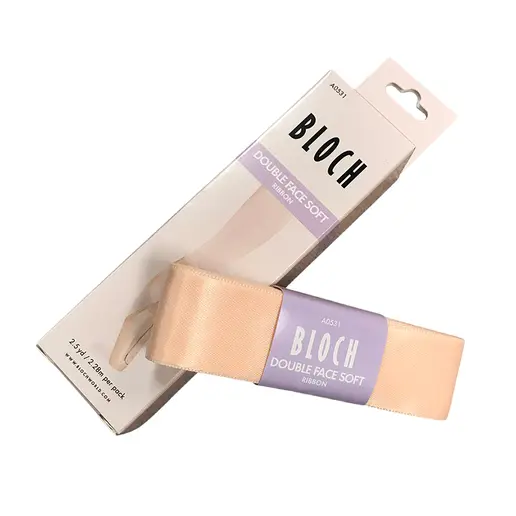 Bloch Double Face Soft Ribbon, dwustronne wstążki satynowe