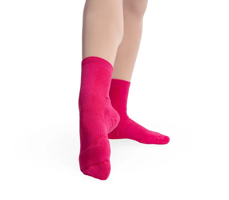 Bloch Blochsox, dziecięce skarpetki do tańca - Różowy - hot pink 