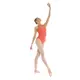 Bloch Cassia Floral leotard, damski trykot z haftowaną siateczką na plecach - Broskynova - peach 