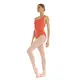 Bloch Fleur Floral tank leotard, trykot damski na grubych ramiączkach - Broskynova - peach 