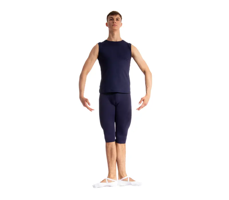 Bloch legginsy męskie do kolan - Niebieski - navy