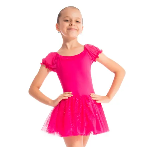 Mirella Miami tutu dress, dziewczęcy trykot ze spódniczką tutu