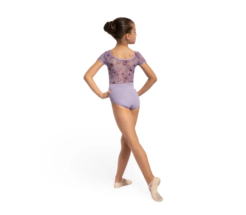 Bloch Remi Floral, trykot dziewczęci - Liliowy lilac Bloch 