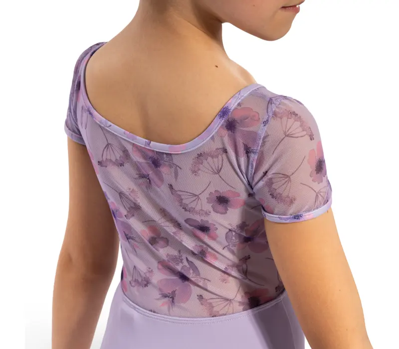 Bloch Remi Floral, trykot dziewczęci - Liliowy lilac Bloch 