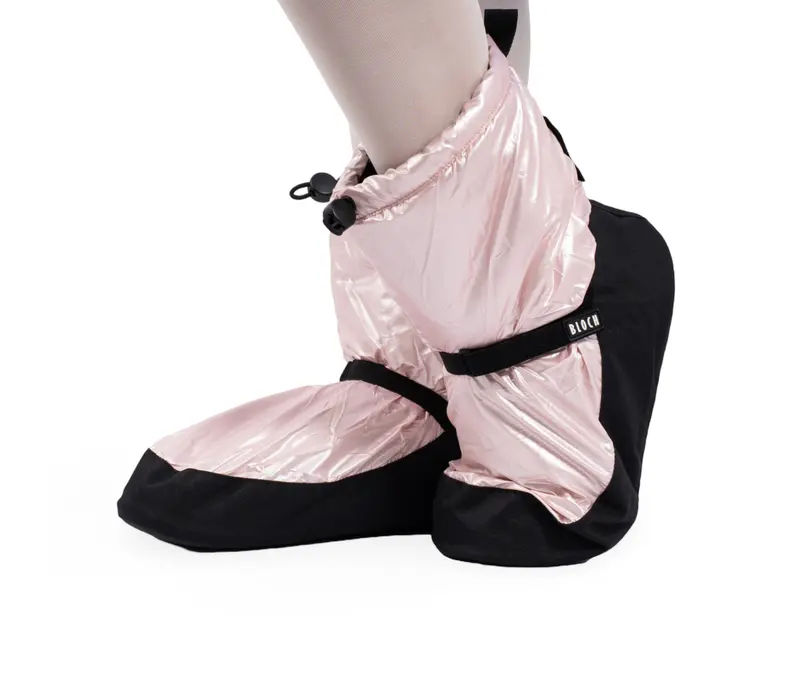 Bloch metalic bootie, damskie buty do rozgrzewki - Różowy pink metallic Bloch