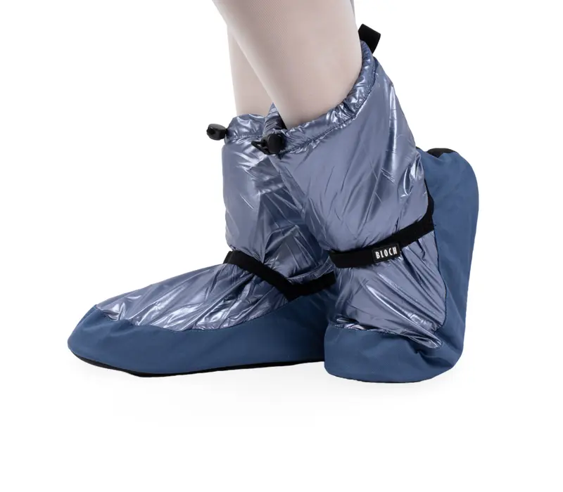 Bloch metalic bootie, damskie buty do rozgrzewki - Szary grey metallic Bloch