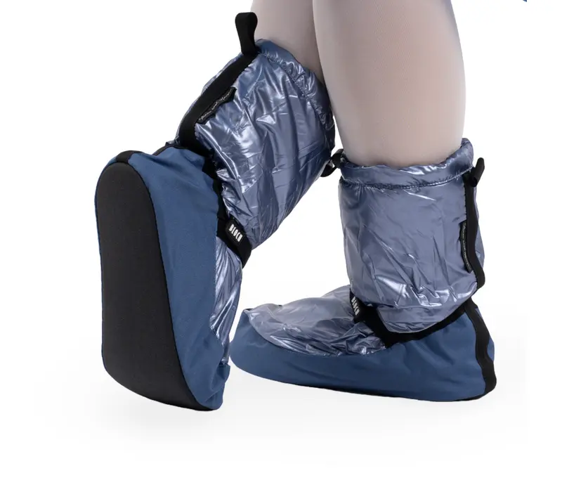 Bloch metalic bootie, damskie buty do rozgrzewki - Szary grey metallic Bloch