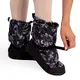 Bloch booties czarny kwiat, damskie buty do rozgrzewki