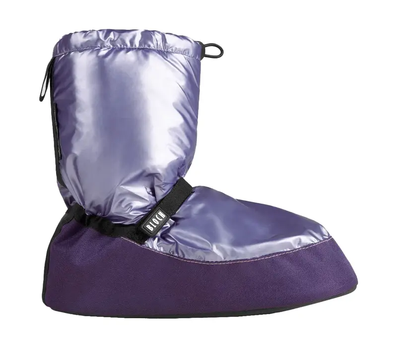 Bloch metalic bootie, damskie buty do rozgrzewki - Fioletowy purple metallic Bloch