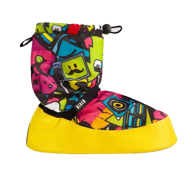 Bloch crazy booties, ocieplające buty dla dzieci - Sticker Print Bloch