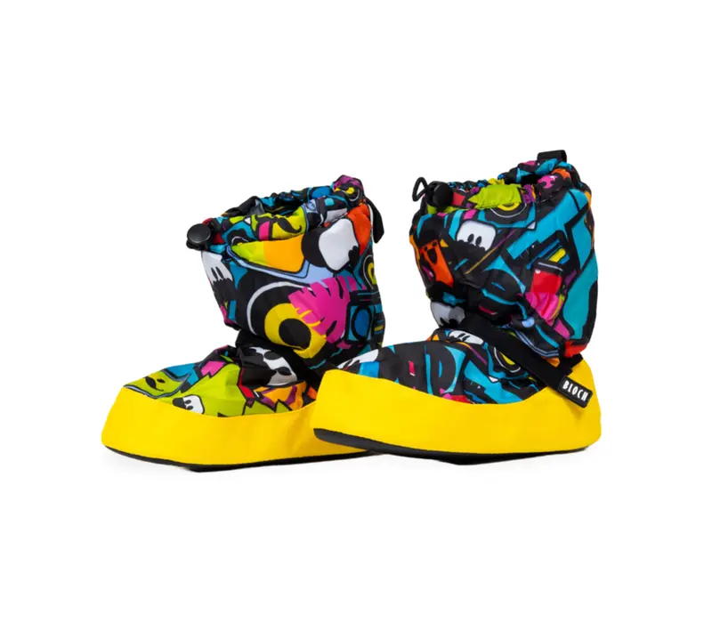 Bloch crazy booties, ocieplające buty dla dzieci - Sticker Print Bloch