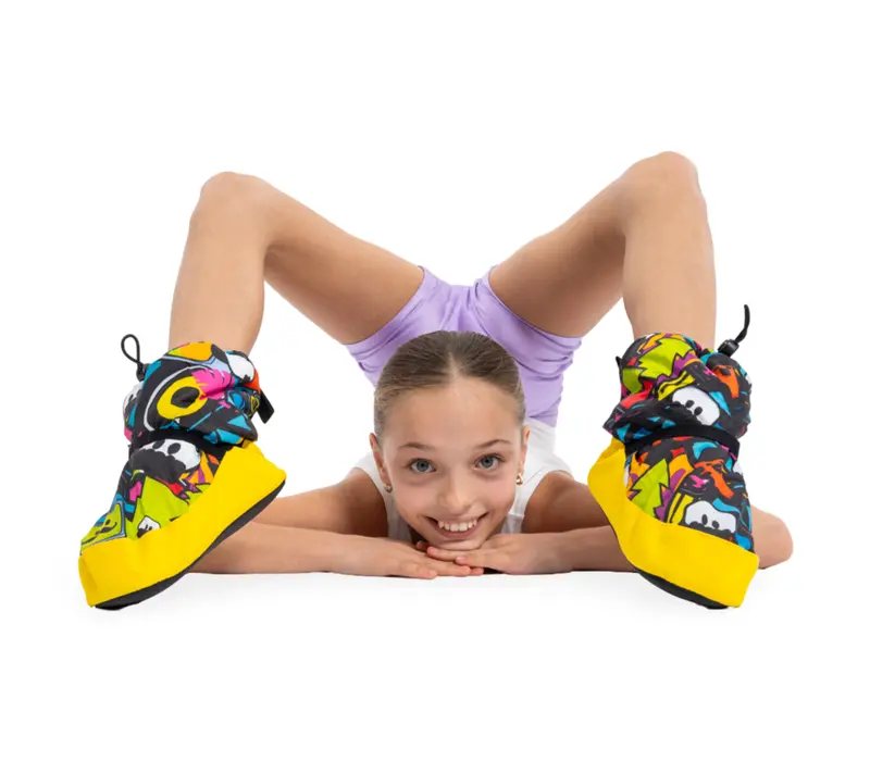 Bloch crazy booties, ocieplające buty dla dzieci - Sticker Print Bloch