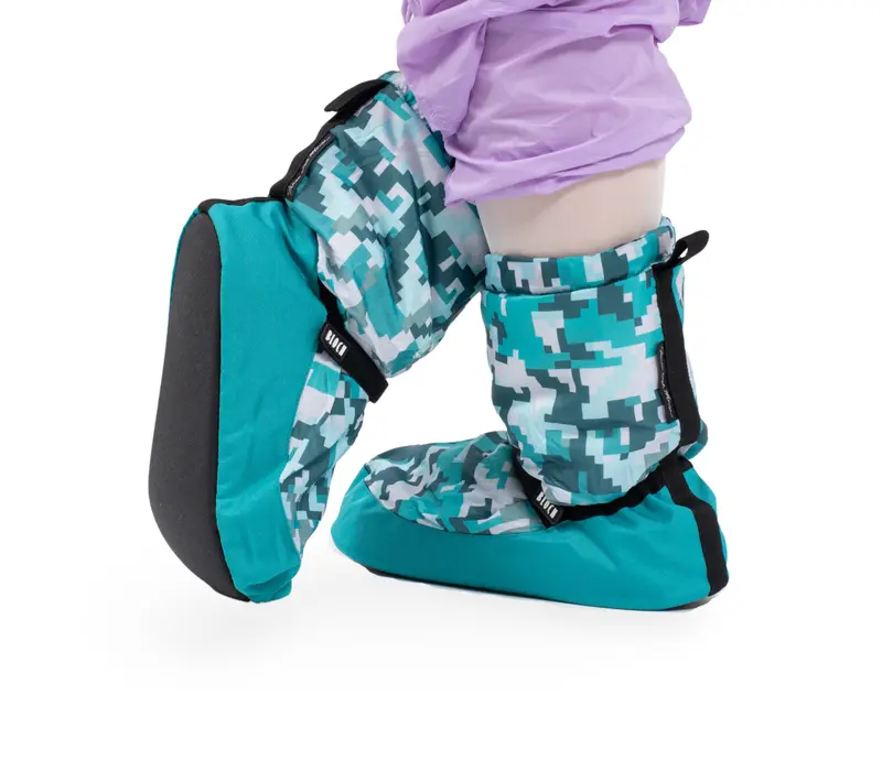 Bloch crazy printed booties, buty ocieplające - Pixel print Bloch