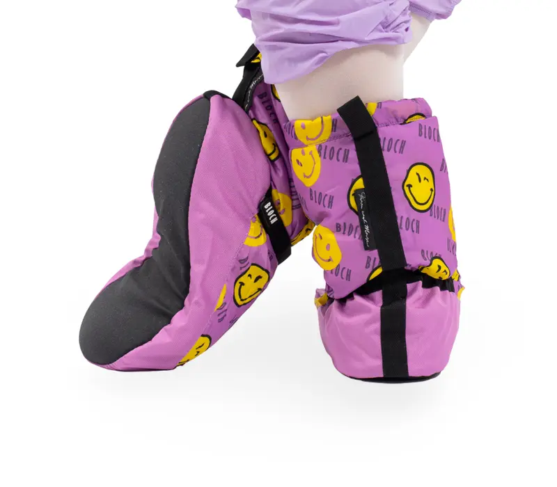 Bloch crazy printed booties, buty ocieplające - Smiley Print Bloch