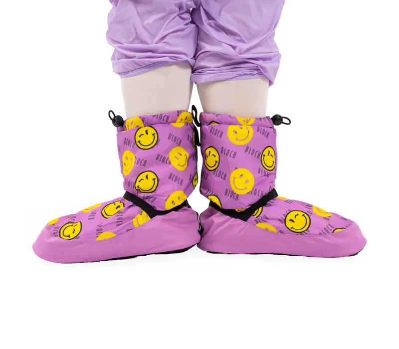 Bloch crazy printed booties, buty ocieplające - Smiley Print Bloch