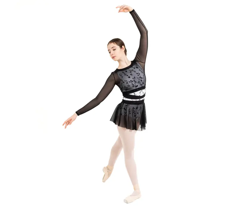 Capezio Cest La Vie Joyeux mesh cover up, top damski - Czarny