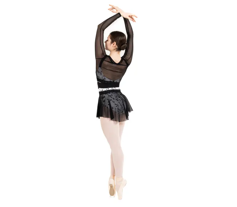 Capezio Cest La Vie Joyeux mesh cover up, top damski - Czarny