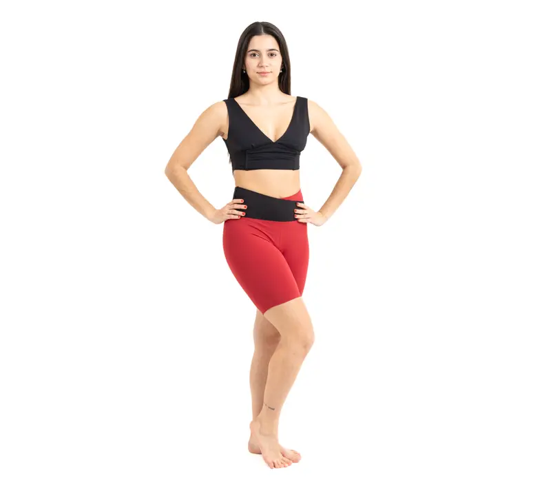 Capezio short BX600, krotke spodenki - Czerwony scarlet Capezio 