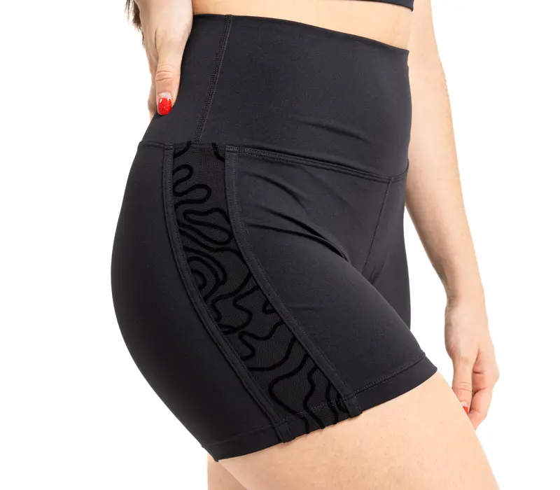 Capezio Boycut Lowrise short, spodenki dziecięce - Czarny