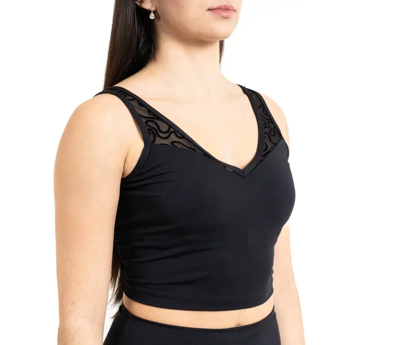 Capezio Camisole Bra Top TB102, lambada - Czarny