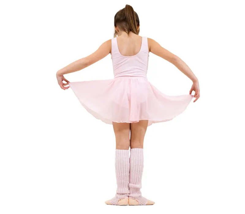 Capezio detský baletný dres s opaskom na hrubé ramienka - Ružová - light pink