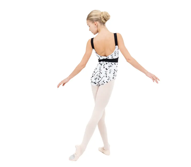 Capezio C'est La Vie Fleur, trykot dziewczęcy na szerszych ramiączkach - Cascading Florals Capezio