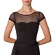 Capezio Meryl Mesh Yoke Short Sleeve, trykot baletowy