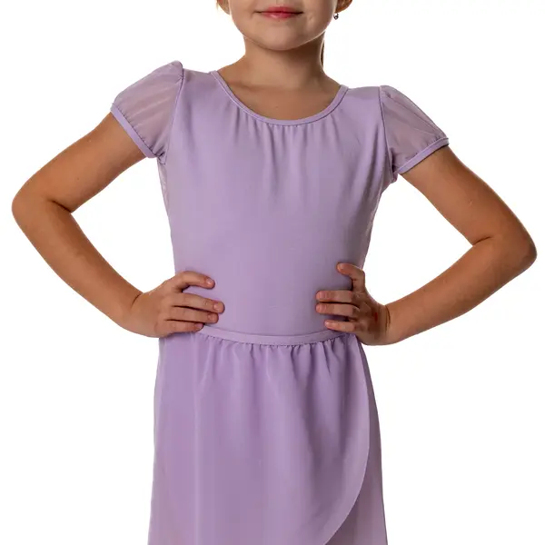 Capezio puff sleeve keyhole back leotards,  dziecięcy trykot