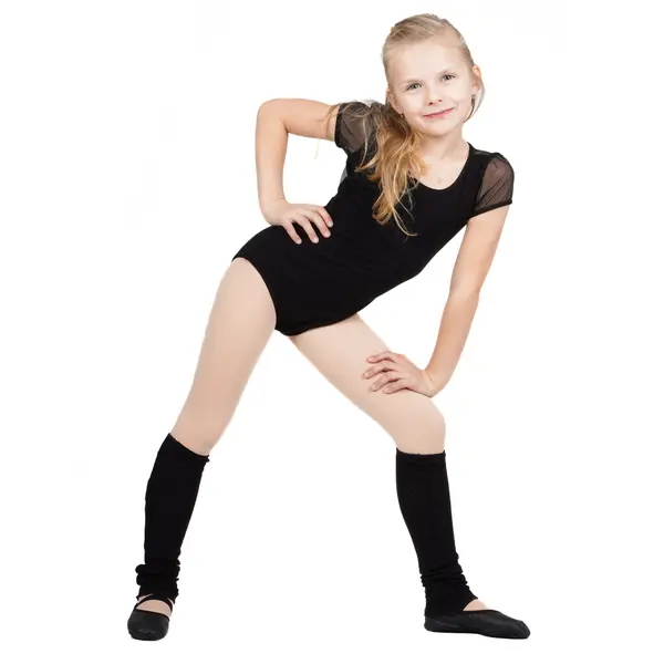 Capezio puff sleeve keyhole back leotards,  dziecięcy trykot