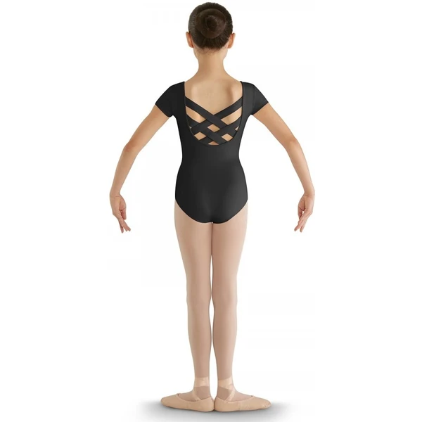 Bloch strap back cap sleeve leotard, dziecięcy trykot