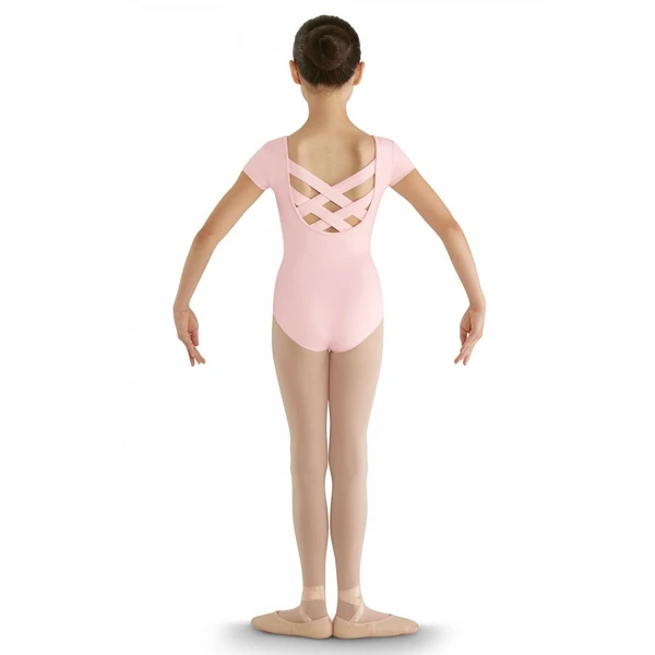 Bloch strap back cap sleeve leotard, dziecięcy trykot