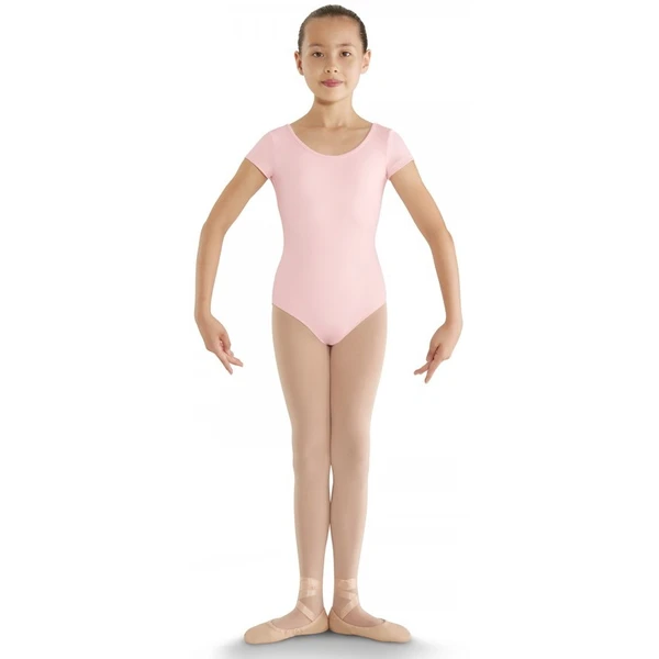 Bloch strap back cap sleeve leotard, dziecięcy trykot