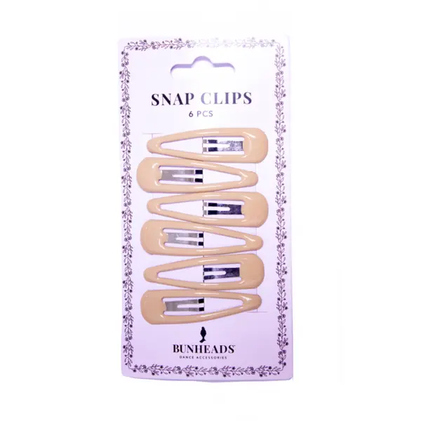 Capezio Bunheads snap clips, spinki do włosów