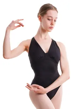 Mirella Label Halterneck leotard, damski trykotz detalami w kształcie imperium