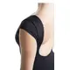 Mirella Black cap sleeve leotard, damski trykot