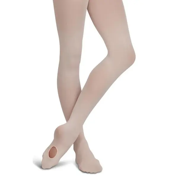 Capezio ultra soft transition tights, rajstopy konwertibilne dla dzieci